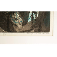 African American Abstract Expressionist Etching Aquatint "Anatomy of Aphrodite" by Warrington Colescott, 1959