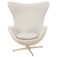 Mid Century Modern Egg Lounge Chair & Ottoman Arne Jacobsen for Fritz Hansen