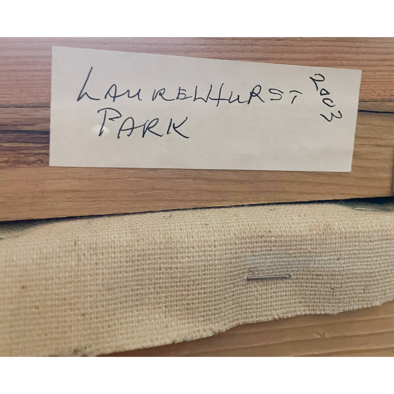 Large Expressionist Acrylic Canvas Painting "Laurelhurst Park" Portland Oregon, by Jack Mclarty 2003