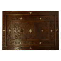 Antique Islamic Moorish Arab Mother-of-Pearl Inlaid & Carved Table Damascus 1890