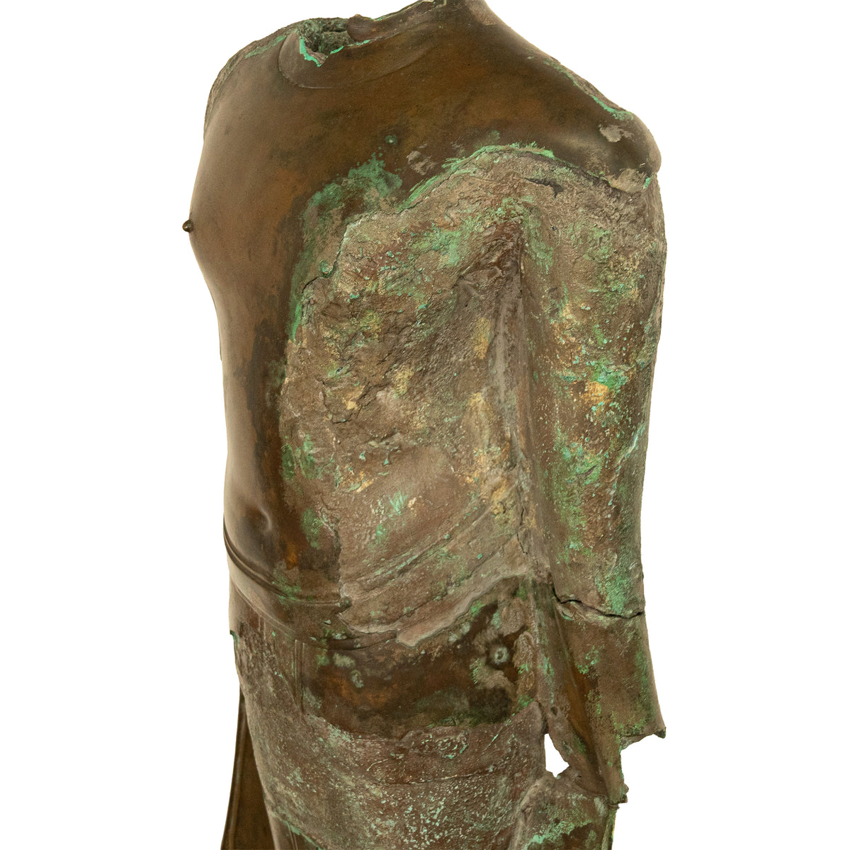 Large Ancient 16thC Thai Ayutthaya Bronze & Copper Buddha Sculpture Statue 1550