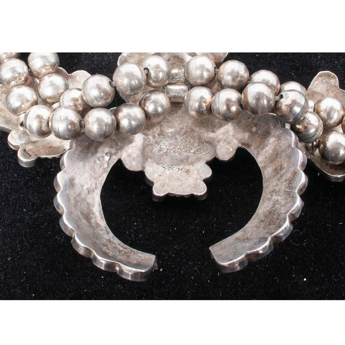 Zuni Pueblo Inlaid Silver Sunface Necklace Bracelet Ring by Burdian Eustace 1960