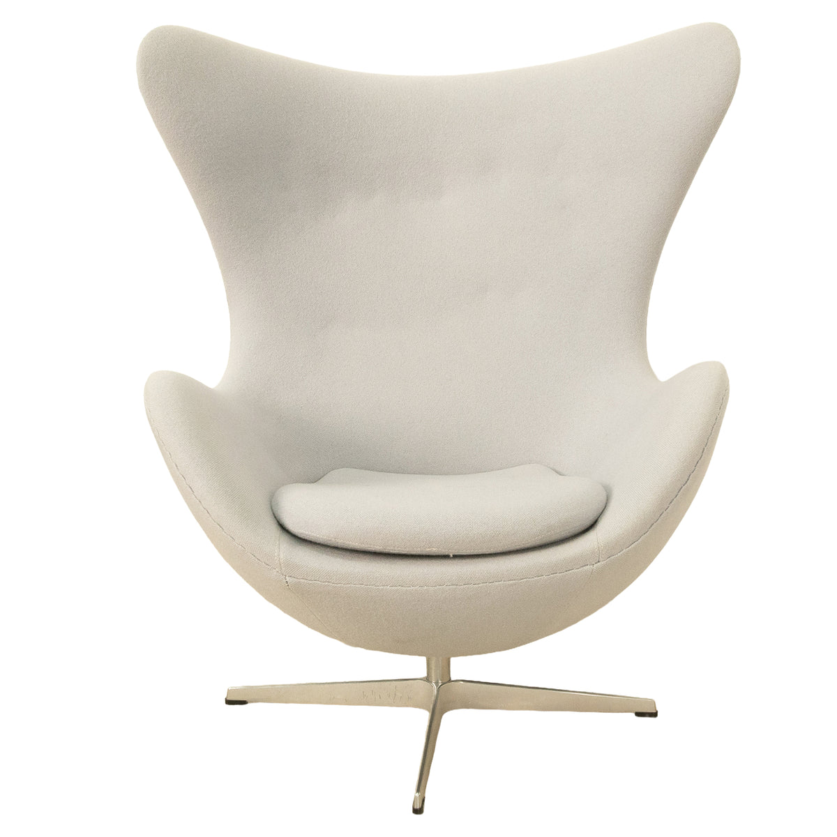 Mid Century Modern Egg Lounge Chair & Ottoman Arne Jacobsen for Fritz Hansen