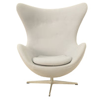 Mid Century Modern Egg Lounge Chair & Ottoman Arne Jacobsen for Fritz Hansen
