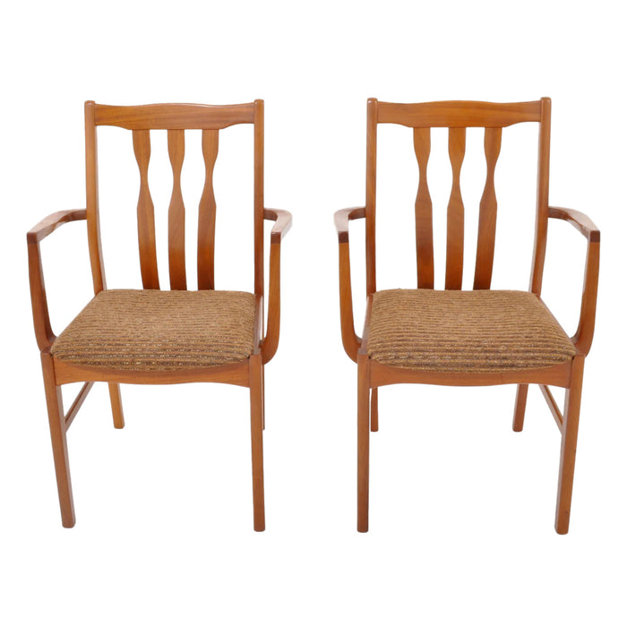 Pair of Mid-Century Modern Captain's/Arm Chairs in Teak, 1960s