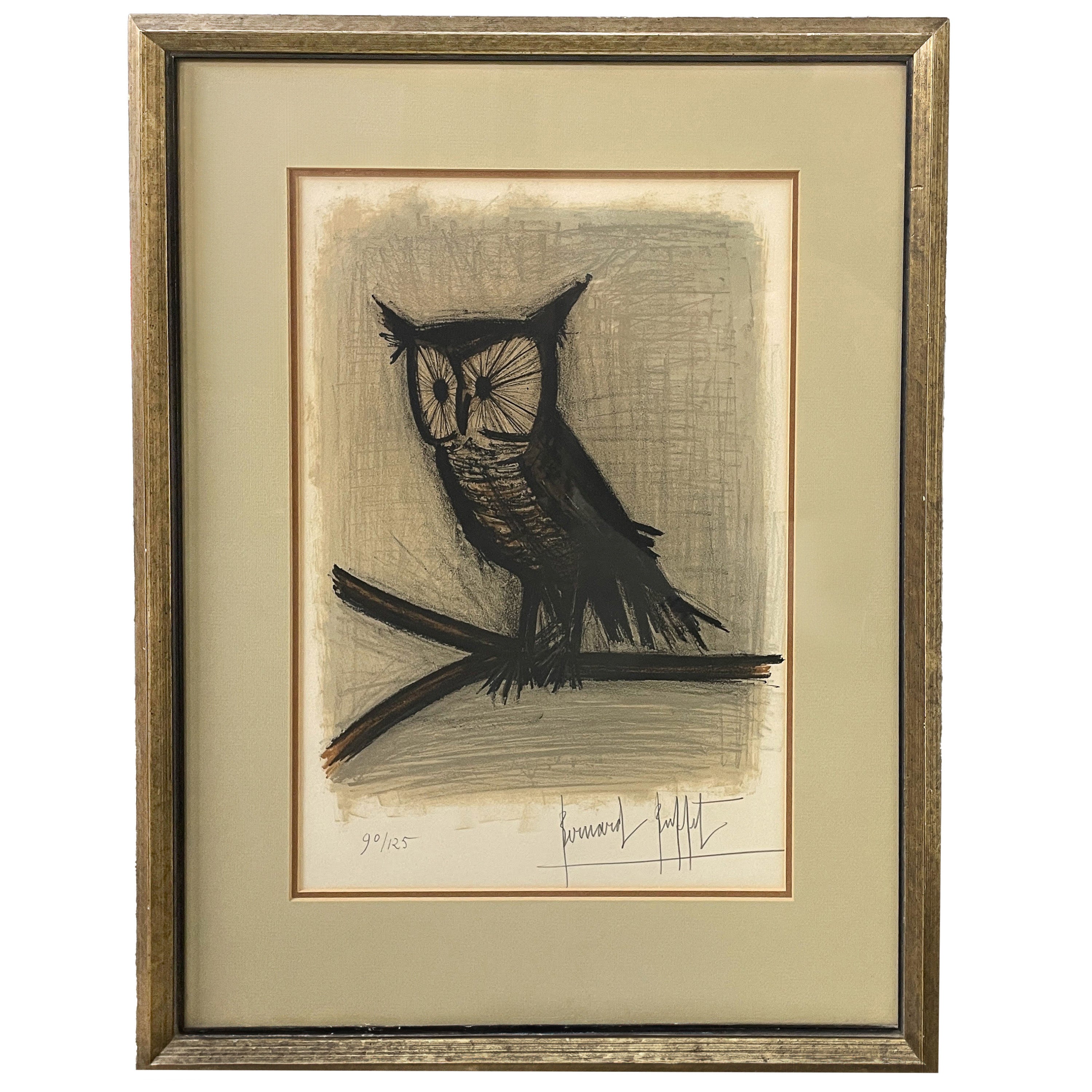 文学・小説 Bernard Buffet Lithographie Rare Original French Modernist E.A. Proof Lithograph Signed