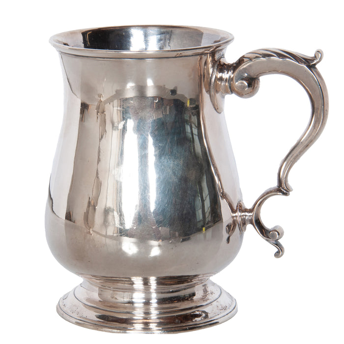 Antique Georgian Sterling Silver Pint Beer Tankard Mug Jacob Marsh London 1770