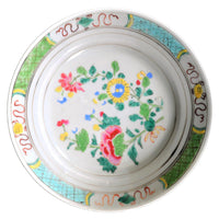 Antique Chinese Qing Dynasty Famille Rose Plate, Circa 1850