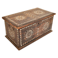 Antique Qajar Period Inlaid Padauk Wood Islamic Quran Casket/Box, Circa 1880