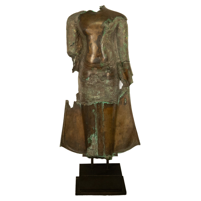 Large Ancient 16thC Thai Ayutthaya Bronze & Copper Buddha Sculpture Statue 1550