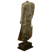 Large Ancient 16thC Thai Ayutthaya Bronze & Copper Buddha Sculpture Statue 1550