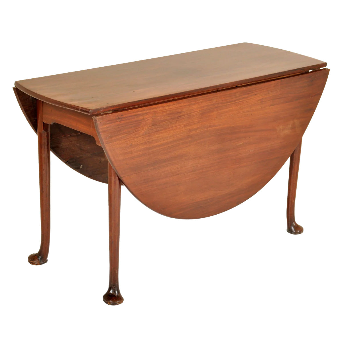 Antique George II Cuban Mahogany Drop Leaf Table, Circa 1750