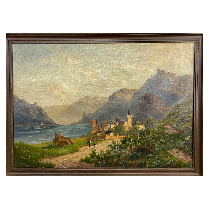 Antique 19th Century French Painting Signed by Charlier, Circa 1850