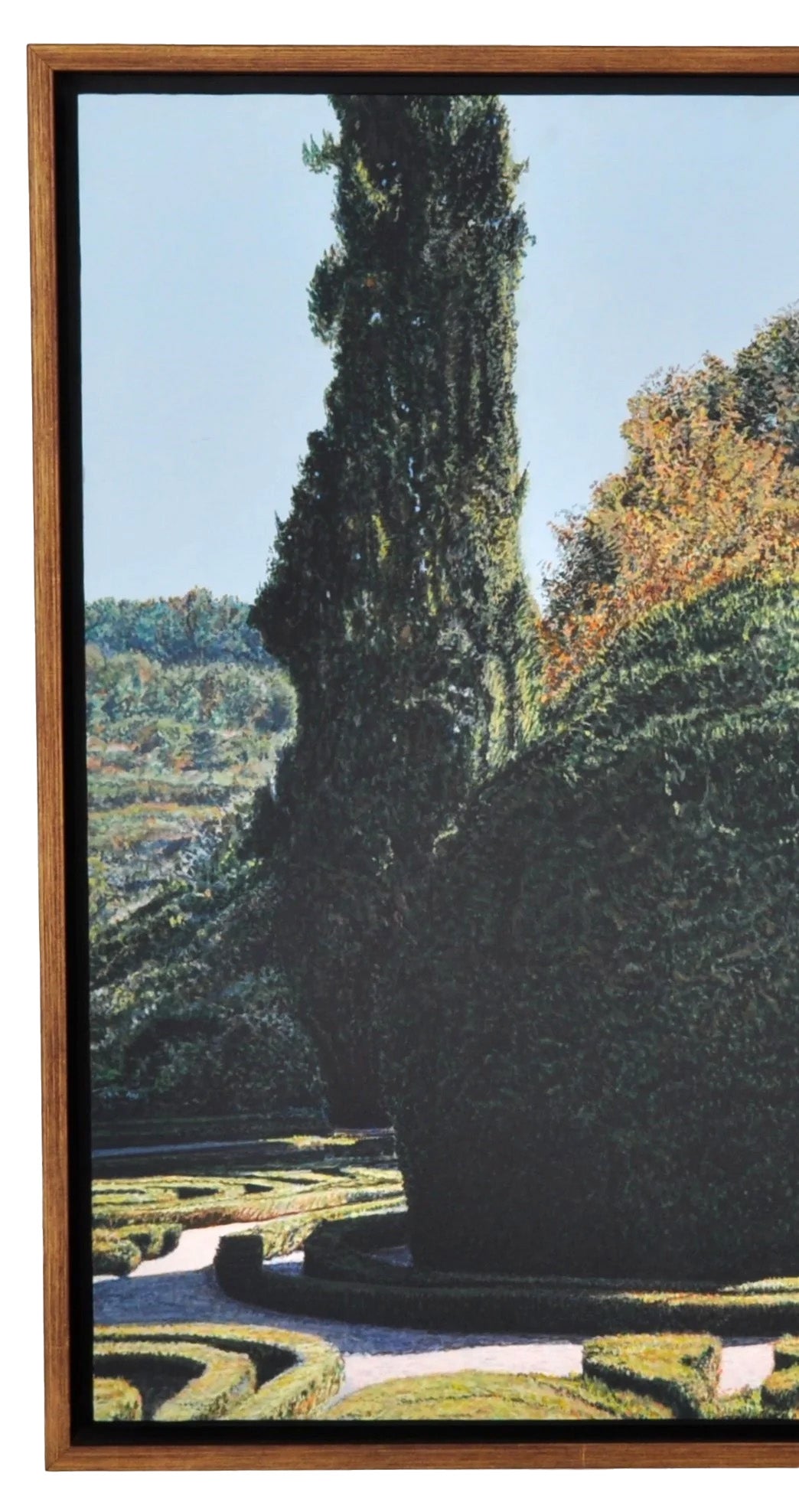 "Parterre at Casa de Mateus," Acrylic on Paper over Wood Panel, Tom Fawkes (1941- ), 2007