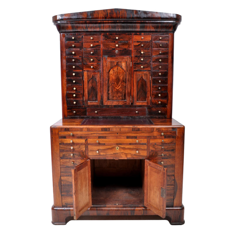 Antique American Empire Rosewood Dental / Medical Cabinet, circa 1820