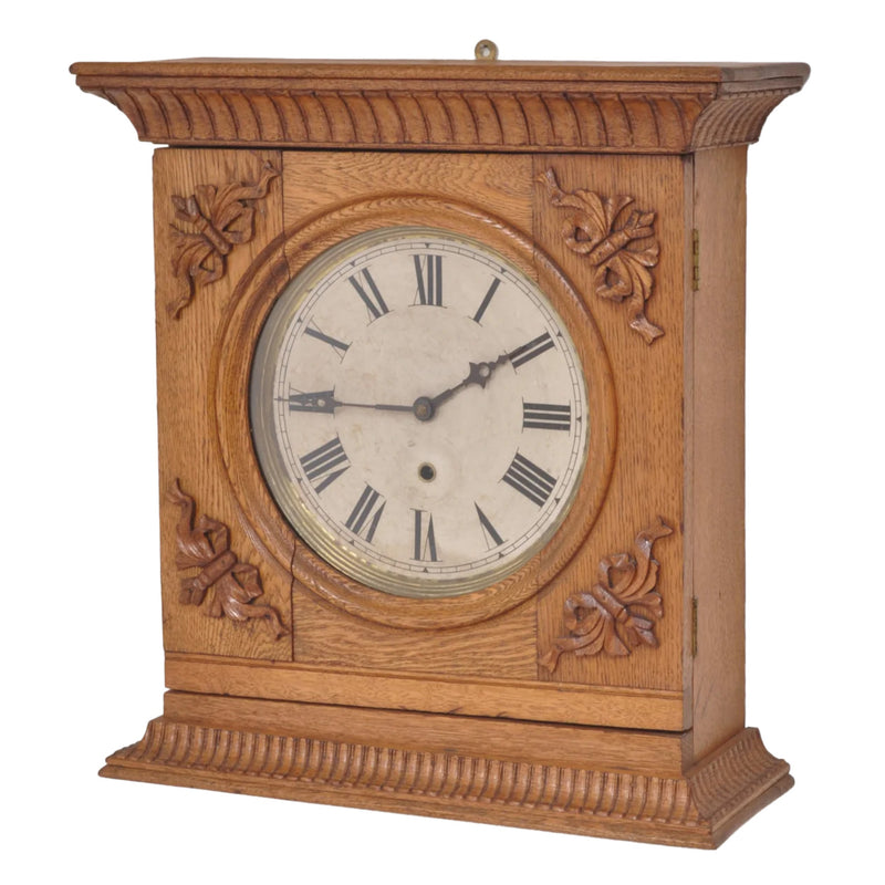 Antique American Oak Case 8-Day Regulator/Clock, Circa 1900