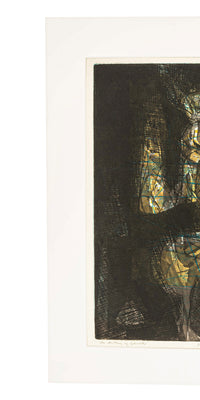 African American Abstract Expressionist Etching Aquatint "Anatomy of Aphrodite" by Warrington Colescott, 1959