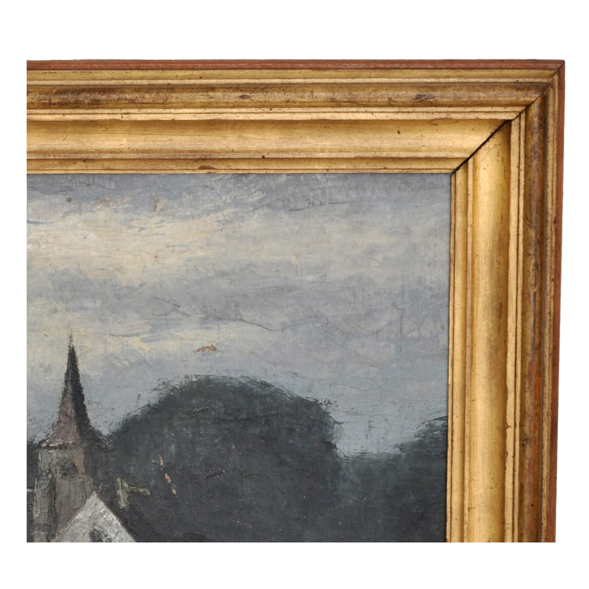 Antique French Post-Impressionist Landscape Oil Painting by Pierre Ladureau (1882-1975), Circa 1920