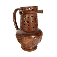 Antique English 18th Century English Brown Stoneware Puzzle Jug Nottingham 1706