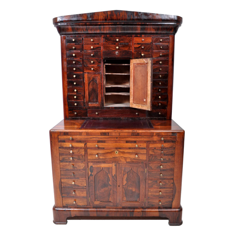 Antique American Empire Rosewood Dental / Medical Cabinet, circa 1820