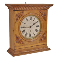 Antique American Oak Case 8-Day Regulator/Clock, Circa 1900