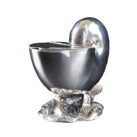 Antique Sheffield Silver Plate Nautilus Shell Spoon-Warmer, Circa 1860