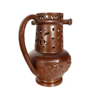 Antique English 18th Century English Brown Stoneware Puzzle Jug Nottingham 1706