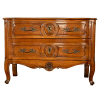 Antique 18th Century Louis XV French Provincial Rococo Cherry Commode Chest 1750