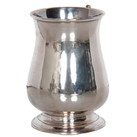 Antique Georgian Sterling Silver Pint Beer Tankard Mug Jacob Marsh London 1770