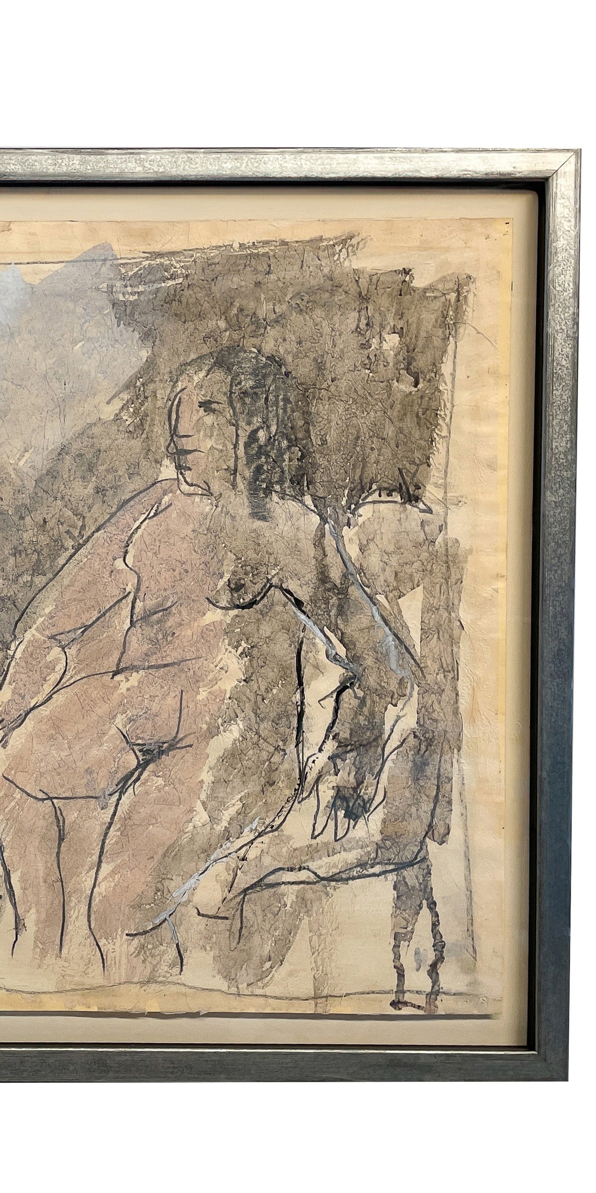 African American Painting Two Female Nudes "Conversation"by Robert Colescott, 1959 Smith Tower Gallery