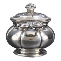 Antique French 950% Silver Sucrier/Sugar Bowl, Circa 1850