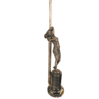 Antique French Art Deco Bronze Nude Female Dancer Statue Sculpture Lamp Demetre Chiparus 1925