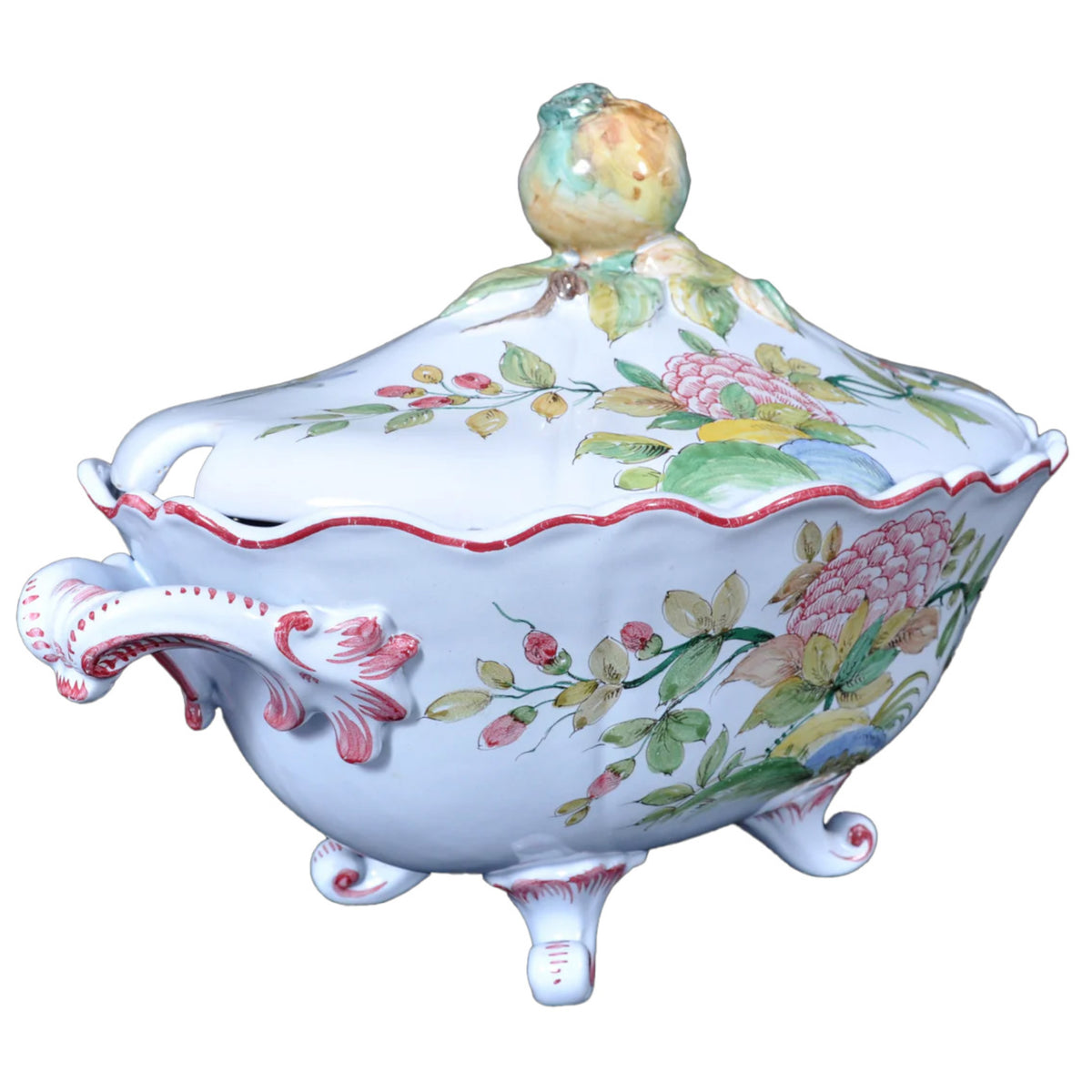 Antique Italian Majolica / Faience / Tureen, circa 1890