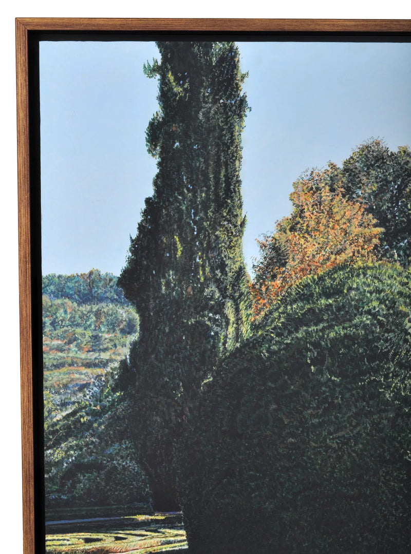 "Parterre at Casa de Mateus," Acrylic on Paper over Wood Panel, Tom Fawkes (1941- ), 2007