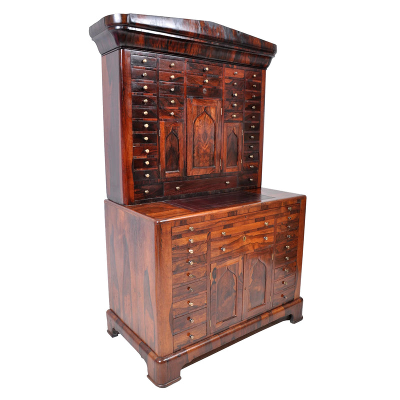 Antique American Empire Rosewood Dental / Medical Cabinet, circa 1820