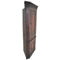 Antique Welsh Country Oak Georgian Corner Cabinet, circa 1760