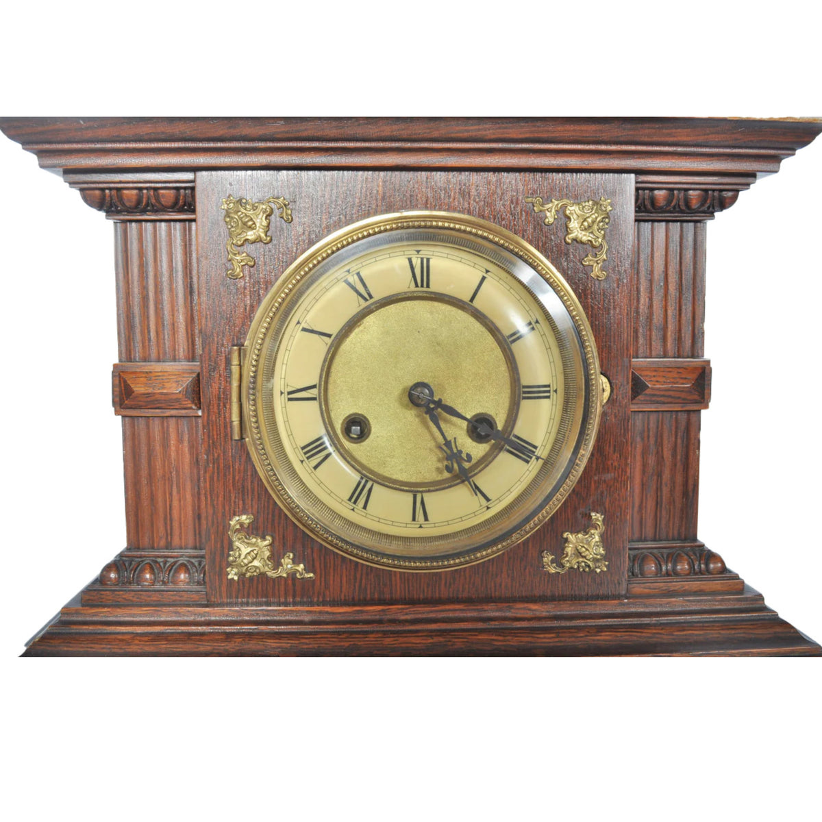 Junghans 8 Day Time & Strike Clock in Architectural Case, Circa 1900