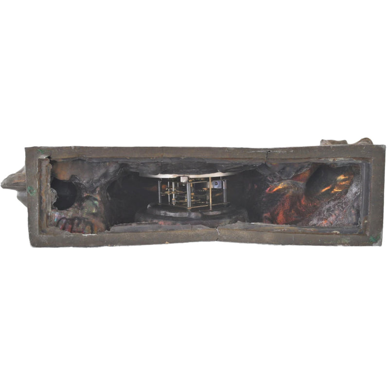 Antique American Novelty Rodeo Bronze Mantel Clock, circa 1900