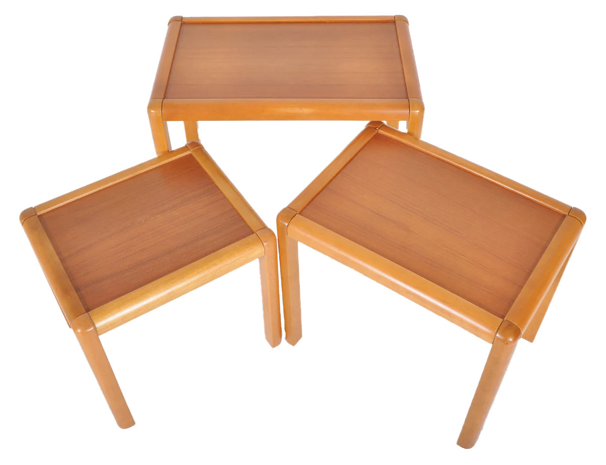 Set of 3 Mid-Century Modern Danish Teak Nesting Tables, 1960s