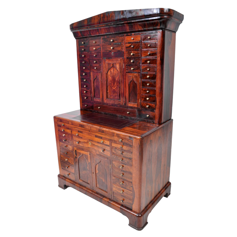 Antique American Empire Rosewood Dental / Medical Cabinet, circa 1820