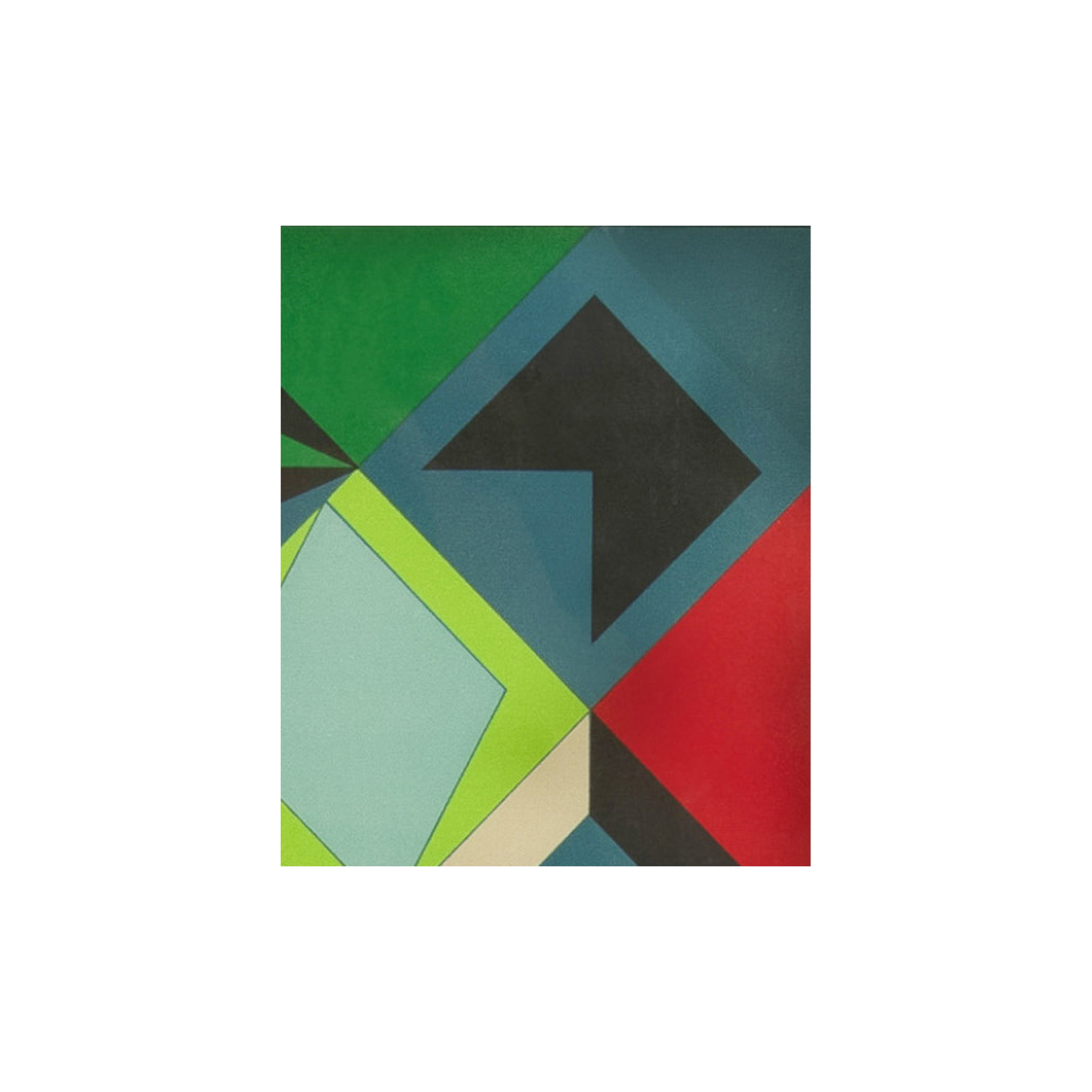 アート・デザイン・音楽 Paul Virilio Original Op Art Abstract Color Screenprint 