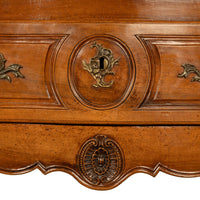 Antique 18th Century Louis XV French Provincial Rococo Cherry Commode Chest 1750