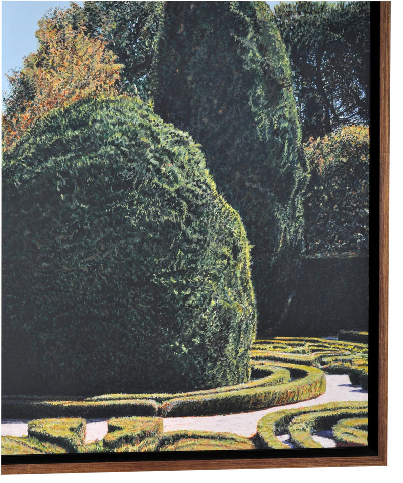 "Parterre at Casa de Mateus," Acrylic on Paper over Wood Panel, Tom Fawkes (1941- ), 2007