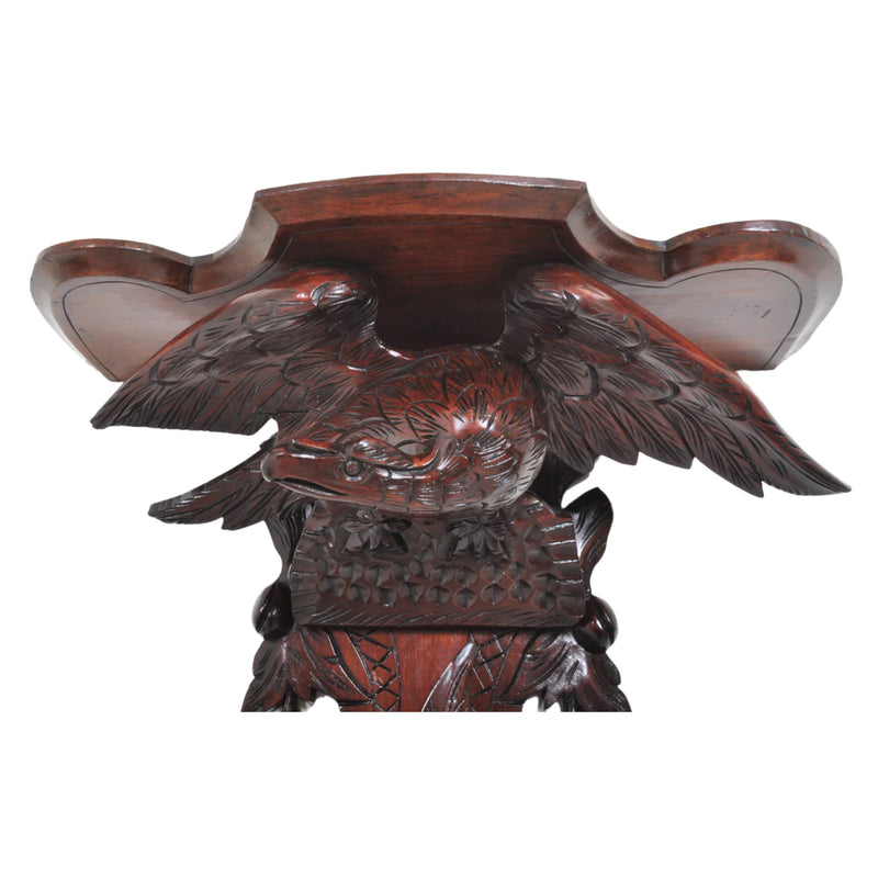 Large Antique Carved German Black Forest Walnut Eagle Wall Bracket, Circa 1875