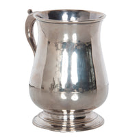 Antique Georgian Sterling Silver Pint Beer Tankard Mug Jacob Marsh London 1770