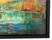 "New Orleans," Encaustic painting Pacific Northwest Oregon Molly Cliff Hilts (1958-2021)