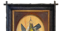 Pair Italian Still Life Trompe-l'œil Oil Paintings Dead Birds Firenze Italy by Michelangelo Meucci, 1873