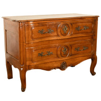Antique 18th Century Louis XV French Provincial Rococo Cherry Commode Chest 1750