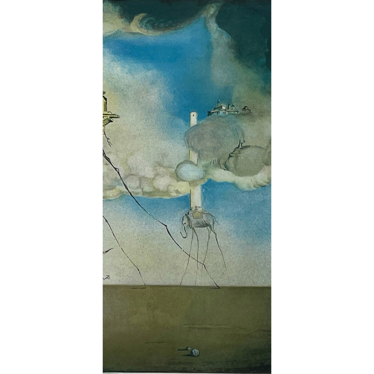 Original Chromolithograph "The Temptation of St. Anthony" by Salvador Dali, Signed with C.O.A #189, 1946