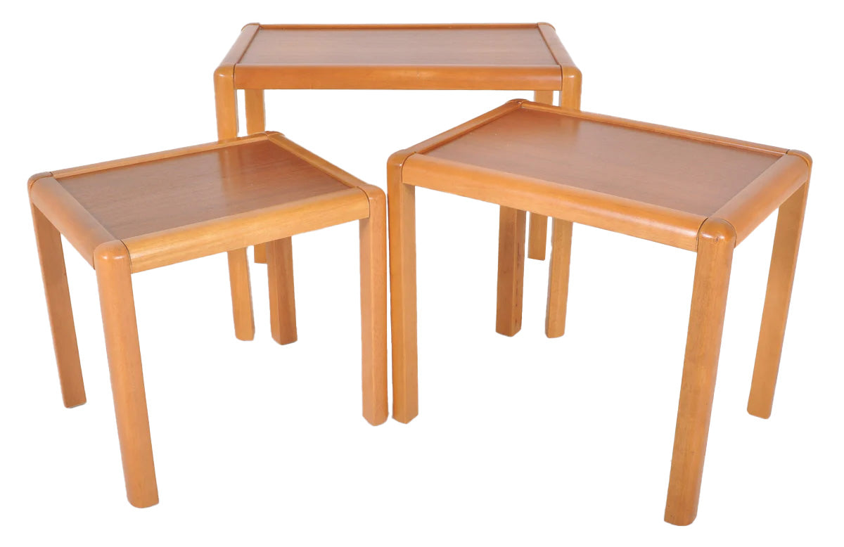 Set of 3 Mid-Century Modern Danish Teak Nesting Tables, 1960s